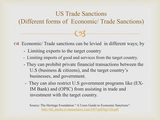 Political risk trade embargo | PPTX