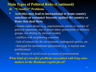 Political risk assessment | PPT