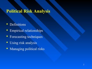 Political risk assessment | PPT