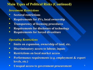 Political risk assessment | PPT