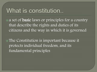 British Constitution | PPTX