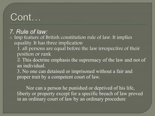British Constitution | PPTX