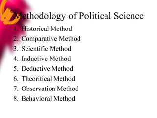 Political Science Methods Political science part i | PDF