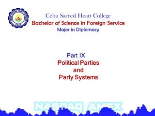Part IX



Political Parties
       and
Party Systems
 