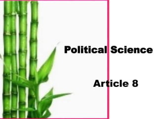 Political Science
Article 8
 