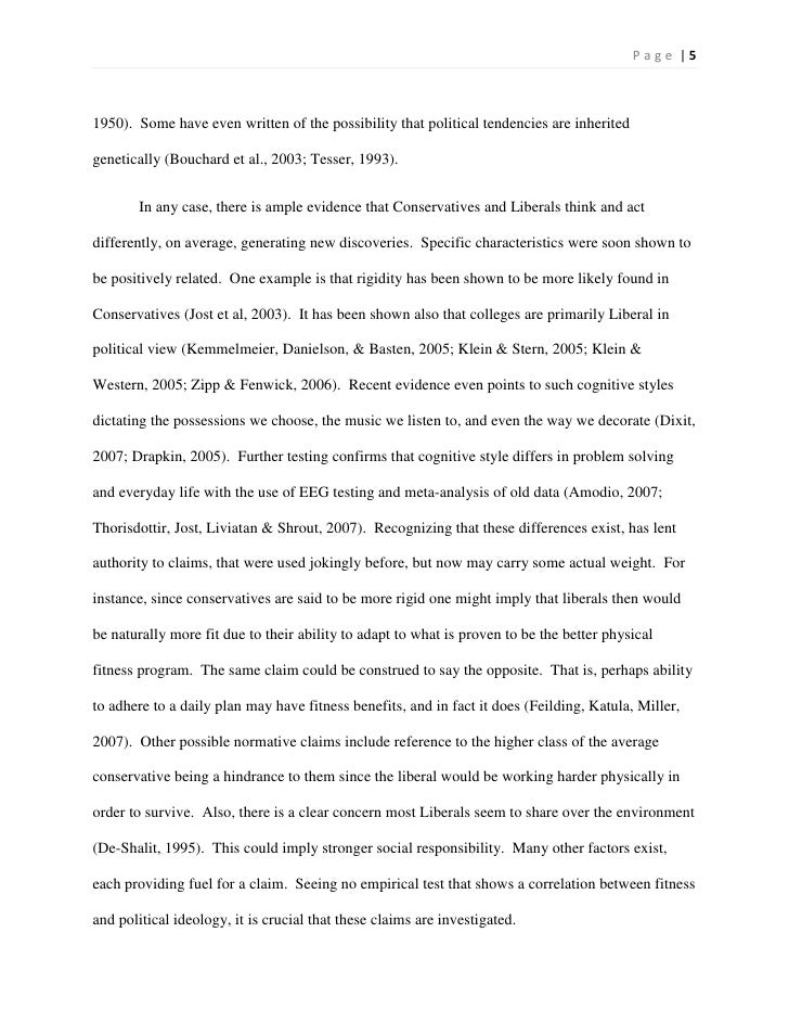Literary Essay Thesis Examples Help Writing Essay Paper also Expository Essay Thesis Statement Examples Conservatism And Physical Fitness Political Science Senior Research High School Reflective Essay