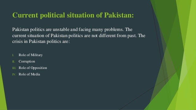 essay on political situation in pakistan