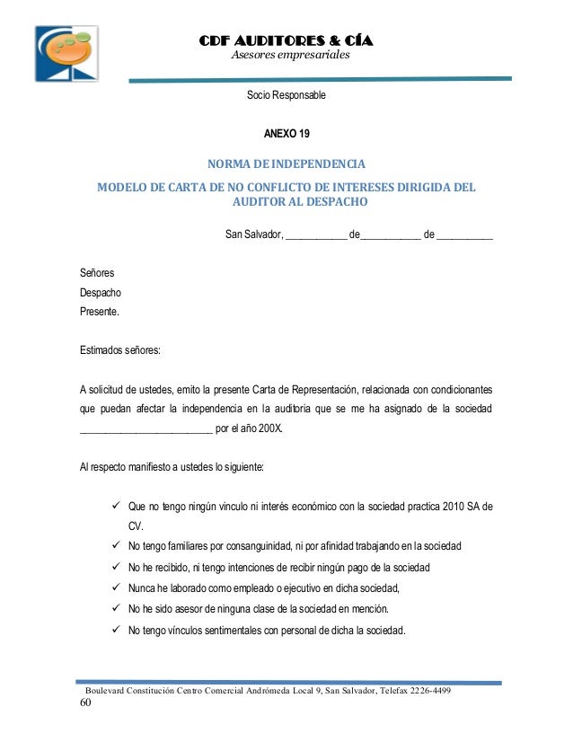Politicas internas de una firma de auditoria 2010