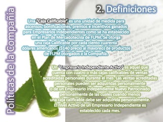 Políticas y Mercadotecnia