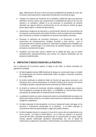 Politicas municipales