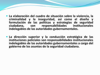 Politicas publicas en seguridad  ciudadana bolivia