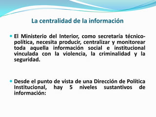 Politicas publicas en seguridad  ciudadana bolivia