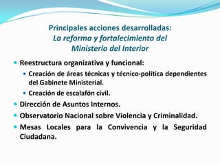 Las políticas públicas en seguridad ciudadana: formulación, implementación y evaluación