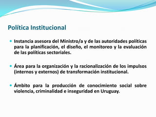 Las políticas públicas en seguridad ciudadana: formulación, implementación y evaluación
