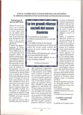 Le politiche sociali del governo Prodi