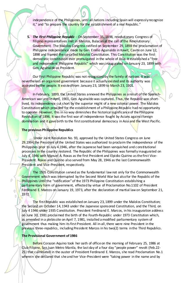 politics and forms of government in the philippines 3 form of government