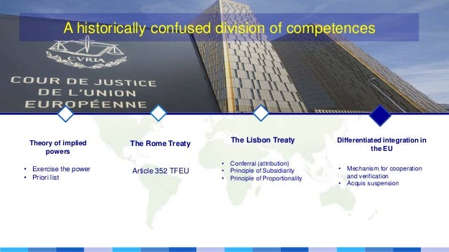 Decision-making models and competences of the EU