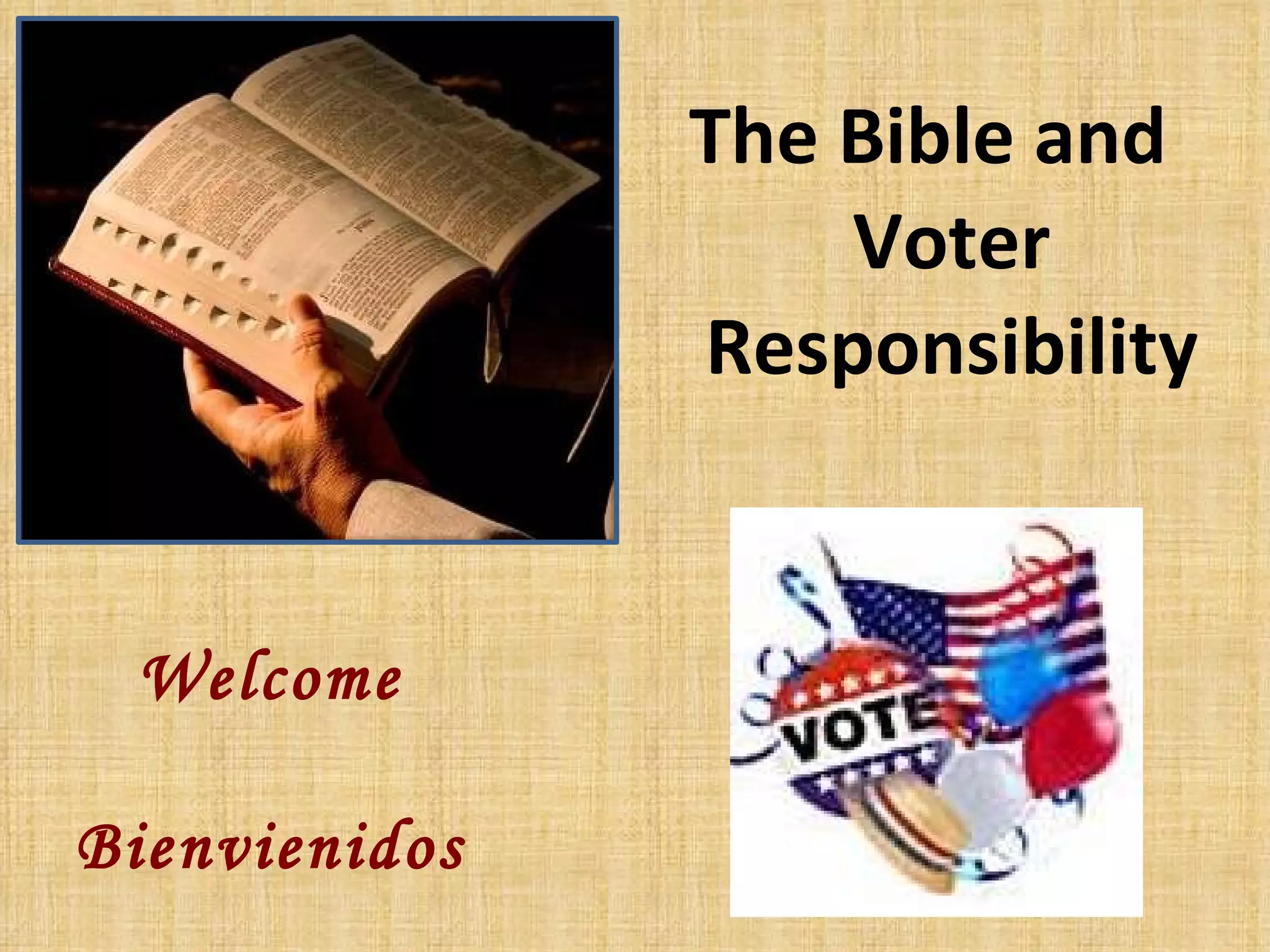 Politics And The Bible  PPT