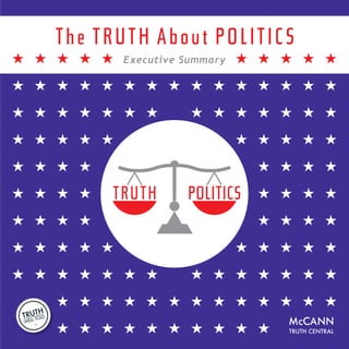 Executive Summary
The TRUTH About POLITICS
TRUTH POLITICS
 