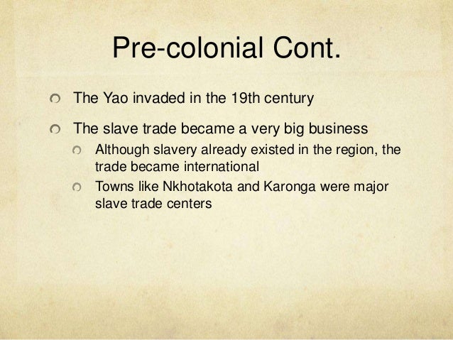 Politics and history of malawi