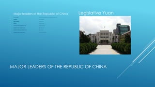 Politics of the Republic of China | PPTX