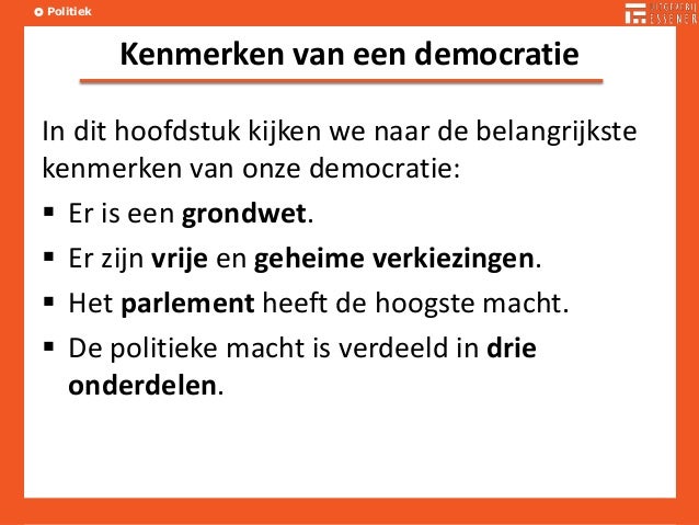 De parlementaire democratie