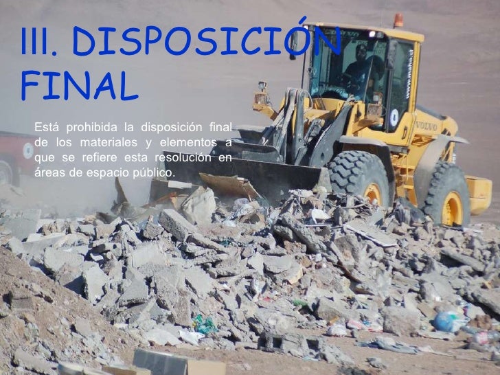 Legislación de Escombros