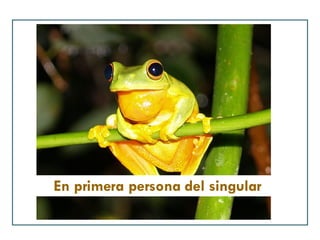 En primera persona del singular 