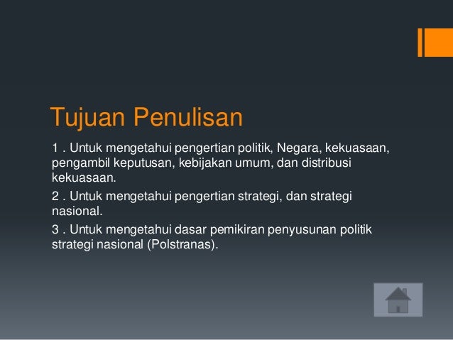 Politik dan strategi nasional