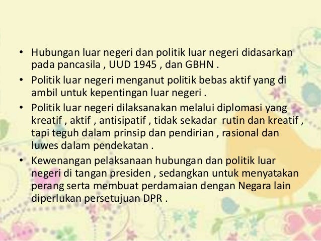 Politik Luar Negeri Indonesia Dan Organisasi Internasional Ppt Politik Luar Negeri Indonesia Dan Organisasi Internasional Ppt