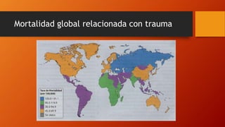 Mortalidad global relacionada con trauma
 
