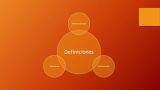 Definiciones
Politraumatizado
PolifracturadoPolicontuso
 