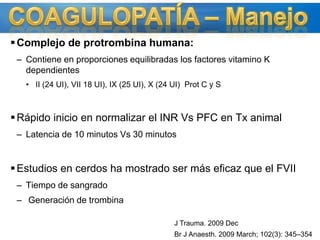 ABCD PRIMARIO – SS 7,5% Con la evidencia actual no se recomienda el salino hipertónico sobre soluciones isotónicas para reanimar pacientes hipovolemicosPodría mejorar la sobrevida en los politransfundidos Vs HartmanRevisó la evidencia disponible sobre salino hipertónico en medicina de urgenciasLa evidencia de aumento de la supervivencia es inconclusaSubgrupos se pueden beneficiar pero se necesitan nuevas investigaciones