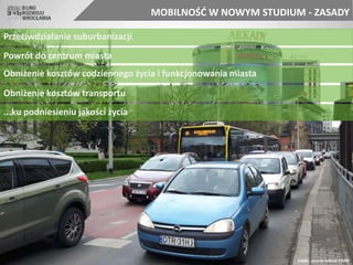 Nowe Studium Wrocławia: Polityka zrównoważonej mobilności