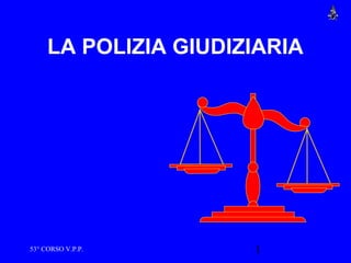 153° CORSO V.P.P.
LA POLIZIA GIUDIZIARIA
 