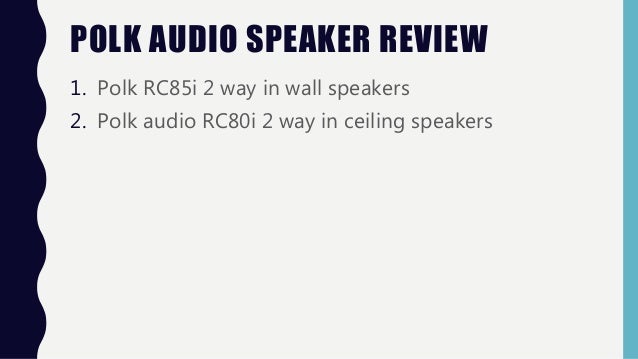 polk audio rc80i review