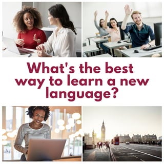 What's the best
way to learn a new
language?
 