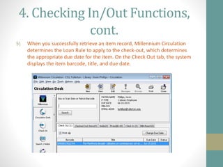library circulation department manual with web stuff | PPTX