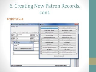 library circulation department manual with web stuff | PPTX