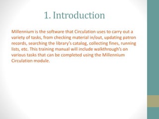 library circulation department manual with web stuff | PPT