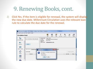 library circulation department manual with web stuff | PPTX