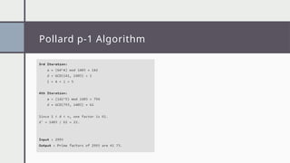 Example with discussion on Pollard Rho Algorithm.pptx