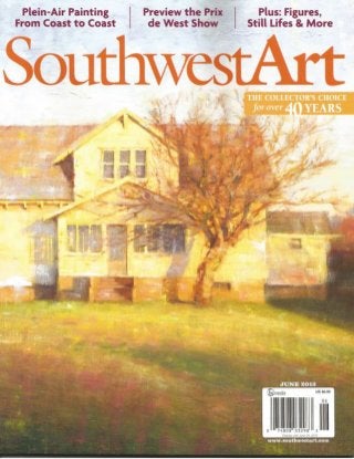 Elizabeth Pollie Cover Artist and Feature in Southwest Art Magazine June 2013