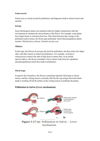 Pollination & Its Types for B.Sc. Semester Students | PDF