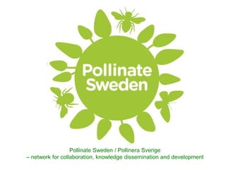 Pollinate Sweden / Pollinera Sverige
– network for collaboration, knowledge dissemination and development
 
