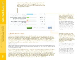 LEDUYTIEN.COMPRODUCTANALYSISREPORT
PREPAREDFORZINGMEPOLLINGAPP
BYTRANLEDUYTIEN.COMPLETEDONJUNE4th,2010
8
Việc hiển thị canh lề phải đối với những ngôn ngữ đọc từ
trái-sang-phải như tiếng Việt không phải là một lựa chọn
khôn ngoan, trừ khi có một lý do đặc biệt không cho phép
các hướng tiếp cận khác.
Trong khi đó, việc để các nút tùy
chọn “radio/checkbox” nằm ở
bên phải cùng lại đi ngược với
“convention” từ trước đến nay
mà không phục vụ cho một mục
đích cụ thể nào.
Mặc dù có thể lập luận là cách trình
bày như vậy là “hợp lý” hơn ở chỗ người
dùng trước hết sẽ đọc thông tin về tùy
chọn trước khi đưa ra quyết định (thông
tin được trình bày trước bên trái và nút
quyết định ở bên phải), “logic” này sai
lầm ở chỗ nó đi ngược lại với “conven-
tion” đã tồn tại lâu nay. Mặt khác nó
tách biệt giữa lựa chọn và nơi để đưa ra
quyết định.
Đưa thêm tùy chọn “Tạo khảo
sát” ở đây là không hợp lý. Đây
là bước cuối cùng để người dùng
nhấn nút gửi đi quyết định của
mình và việc đưa một tùy chọn
làm “phân tán” người dùng hoàn
thành nốt bước cuối là điều
không nên.
Như có nói ở trang trước, cần có một nút
bấm rõ ràng và nổi bật riêng cho phép
người dùng tạo Khảo sát mới, nhưng
nhất thiết không được gây phân tán như
trong trường hợp này.
Nút “Chia sẽ” ở đây vẫn có thể chấp
nhận được vì nó chỉ hiển thị một hộp
thoại mà không làm ngắt quảng tác vụ
hiện tại của người dùng. Tuy nhiên, như
sẽ có nói ở sau, bản thân nút chia sẽ ở
đây là một sự dư thừa và không hợp lý.
2.2 HIỂN THỊ TÙY CHỌN
NGOÀI NHỮNG CHI TIẾT ĐƯỢC GHI NHÂN TRÊN HÌNH, ở đây nên xem xét lại việc có nên hiển thị
kết quả của khảo sát một cách “vô điều kiện” trước khi người dùng đưa ra quyết định của mình.
Ngoài một lý do rất rõ ràng là việc đưa ra kết quả trước sẽ có tác động ảnh hưởng đến lựa chọn
của người dùng (i.e. không ai muốn mình tách biệt ra khỏi số đông và có xu hướng lựa chọn
những gì mà đa số người khác chọn), việc được thấy kết quả trước thậm chí không có tác dụng
khuyến khích người dùng tham gia đưa ra lựa chọn của mình.
KIẾN NGHỊ GIẢI PHÁP
Hiển thị kết quả sau khi người dùng đã đưa ra bình chọn, đồng thời cung cấp một nút bấm hiển thị dialog riêng cho phần
kết quả hiện tại trong trường hợp người dùng muốn xem trước khi đưa ra quyết định. Đây là cách hoạt động phổ biển (và
tất nhiên là có lý do chính đáng).
Ngoài ra, một vấn đề của thiết kế hiện tại là không thể hiện rõ trạng thái của mỗi khảo sát (đang
“active” hay là đã hết hạn trả lời) - ngoài thực tế là người dùng không thể bình chọn cho các
khảo sát đã hết hạn (các nút chọn không xuất hiện). Điều này đặc biệt khiến người dùng khó
hiểu khi họ được dẫn đến từ trang chủ như đề cập ở mục 1.6: một số có thể bình chọn được, một
số lại không mà không hề được giải thích. Việc chỉ hiển thị các kết quả ngay từ đầu đối với các
khảo sát mà người dùng đã tham gia bình chọn hoặc các khảo sát đã hết hạng như đề cập ở
trên là một cách cho vấn đề này (mặc dù như vậy cũng vẫn chưa đủ rõ ràng)
 