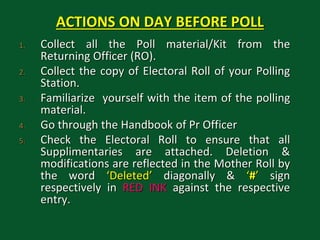 Poll Material Polling Personnel Training LEGAL.ppt