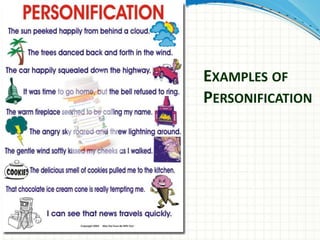 EXAMPLES OF
PERSONIFICATION
 