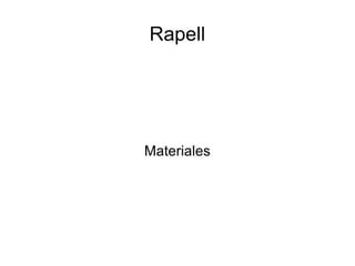 Rapell Materiales 