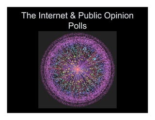 The Internet & Public Opinion
            Polls
 
